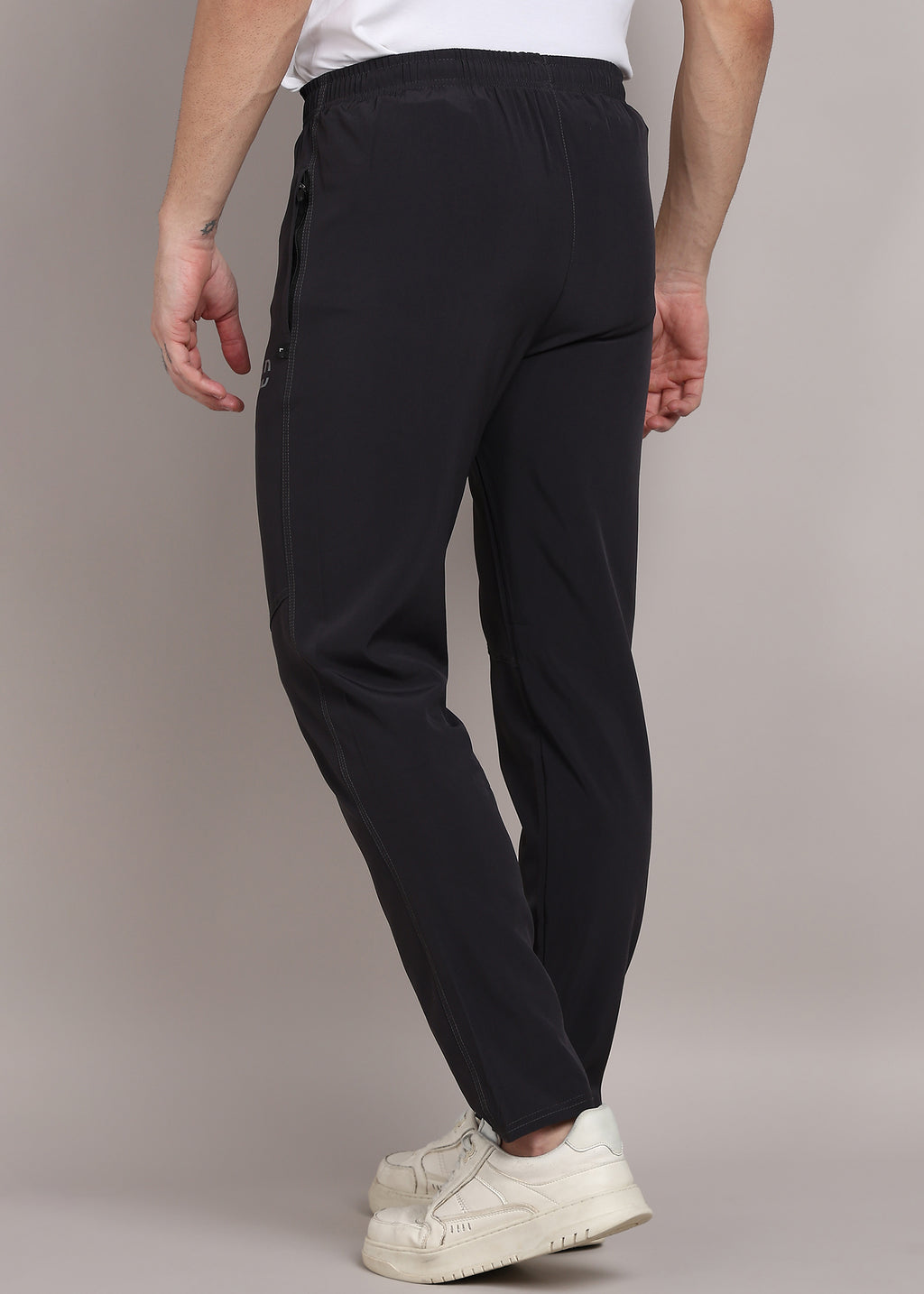 ADFitwear Men's Dark Grey Lycra Track Pants – Activewear