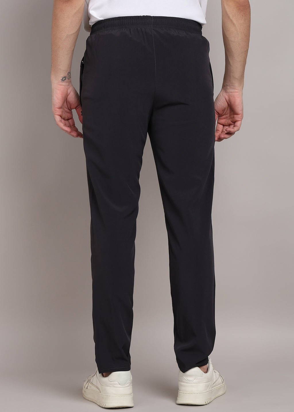 ADFitwear Men's Dark Grey Lycra Track Pants – Activewear